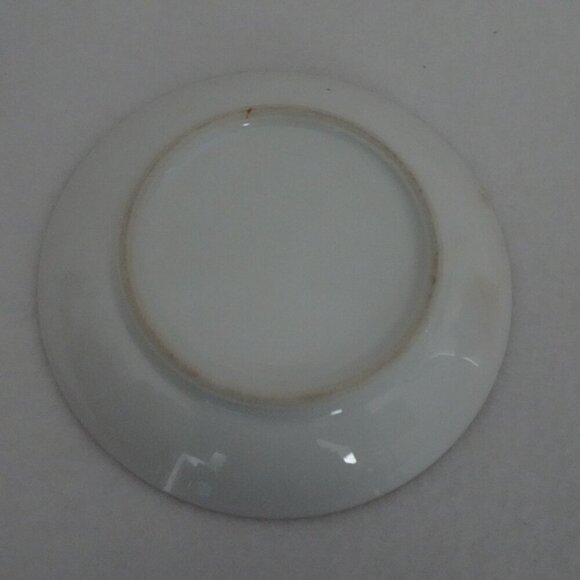 Noritake Orange Lusterware Mayo Condiment Footed Bowl Underplate Peasant Bird - Picture 5 of 11